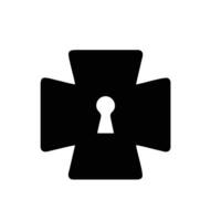 Lock security icon symbol vector image. Illustration of the key secure access system vector design. EPS 10