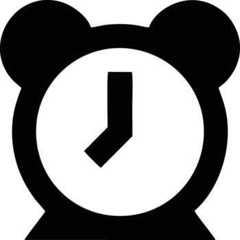 Clock icon symbol design image. Illustration of the alarm watch time isolated vector image. EPS 10