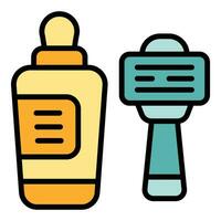 Handle razor icon vector flat