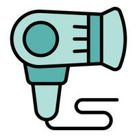 Hair dryer icon vector flat