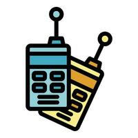 Radio device icon vector flat