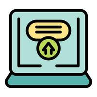 Business page icon vector flat