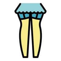 Stockings venous icon vector flat