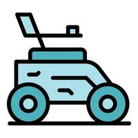 Propelled electric wheelchair icon vector flat