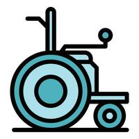 scooter silla icono vector plano