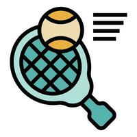 Tennis racket icon vector flat