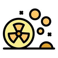 Nuclear air icon vector flat