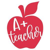 Teaching is heart work vector illustration. Teaching fills my heart. I love teaching typography. Good for card, poster, banner, t-shirt, mug, sticker school design