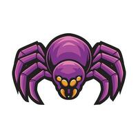 spider mascot logo design illustration vector