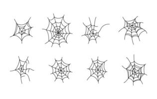 spiderweb lineart graphic set resource vector