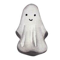 Sweet ghost. Halloween.Isolated element on white background. watercolor illustration vector