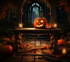 Spooky Halloween background photo