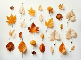 Autumn leaves collection photo