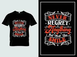 Typography or lettering and trendy quote or hand drawn lettering graphic for unique t shirt design vector