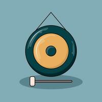 The Illustration of Small Gong vector