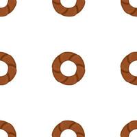 Pattern homemade cookie different taste in pastry biscuit vector