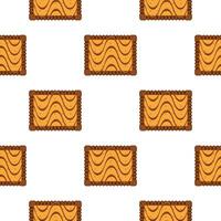 Pattern homemade cookie different taste in pastry biscuit vector