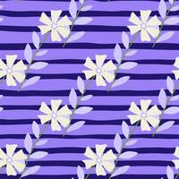 Cute stylized ditsy flower seamless pattern. Decorative naive botanical backdrop. vector