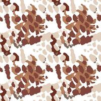 Creative abstract leopard skin seamless pattern. Textured camouflage background. Trendy animal fur wallpaper. vector