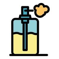 perfume botella icono vector plano