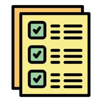 To do list icon vector flat