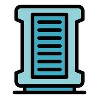 Air filter equipment icon vector flat