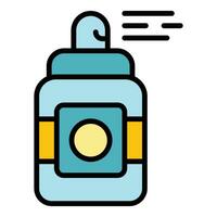 Paint spray icon vector flat