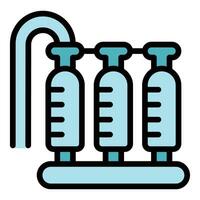 Air filter water icon vector flat