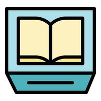 Artwork book icon vector flat