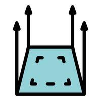 Code integrity icon vector flat