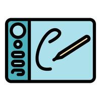 Draw smart tab icon vector flat