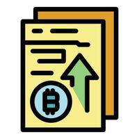 Bitcoin easy earn icon vector flat