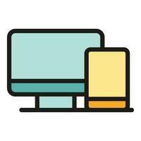 Computer edit tool icon vector flat