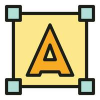 Edit point icon vector flat