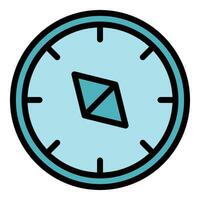 Compass travel icon vector flat