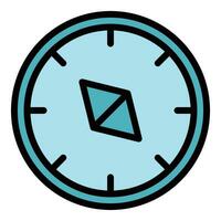 Compass travel icon vector flat