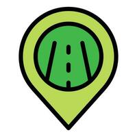 Location point icon vector flat