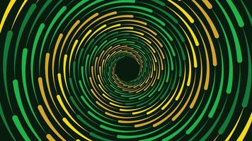 Abstract vortex spiral dotted background in dark green. This vortex design symbol can be used as a cyclone of information.n vector