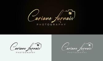 Cariane Lurnais Photography logo template vector