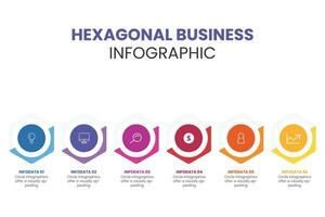 vector infografia diseño modelo con 3d papel etiqueta, integrado hexágono antecedentes. blanco espacio para contenido, negocio, infografía, diagrama, digital red, diagrama de flujo, proceso diagrama, cronograma