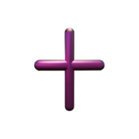 a purple cross on a transparent background png