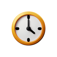 un reloj icono en un transparente antecedentes png