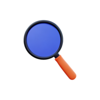 magnifying glass icon, isolated on transparent background png