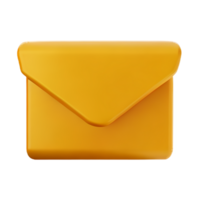 an orange envelope icon on a transparent background png