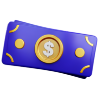 dólar, 3d, icono png