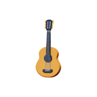 guitarra icono aislado en transparente antecedentes png