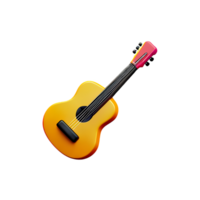 an acoustic guitar icon on a transparent background png