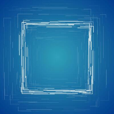 Square linear shape abstract futuristic tech background