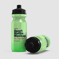 zwei Sport Flasche Attrappe, Lehrmodell, Simulation psd