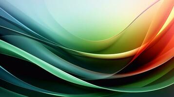 Chromatic Harmony Unleashed green, red and white blue Colors Abstract Background Art Captivation Generative AI photo